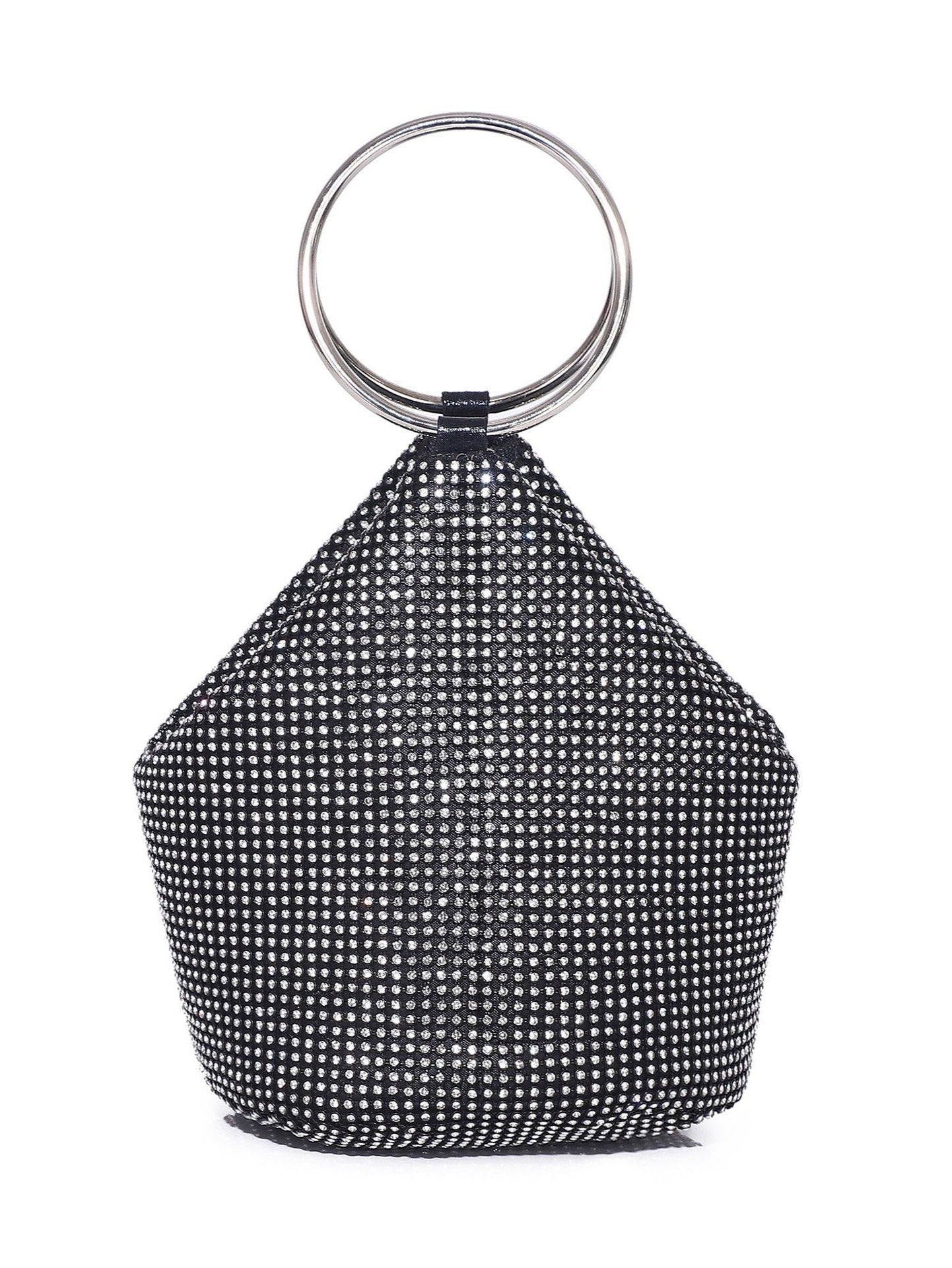 Bling Rhinestone Purse for Women, Glitter Clutch Handbag Bucket Evening Bag for Girls Wedding Party