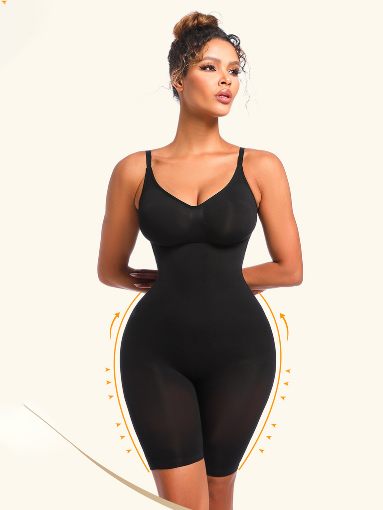 Women's Shapewear Bodysuit Tummy Control Body Shaper Seamless Sculpting Snatched Waist Body Suit