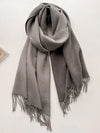 Double Sided Cashmere Scarf Large Pashmina Wedding Shawl