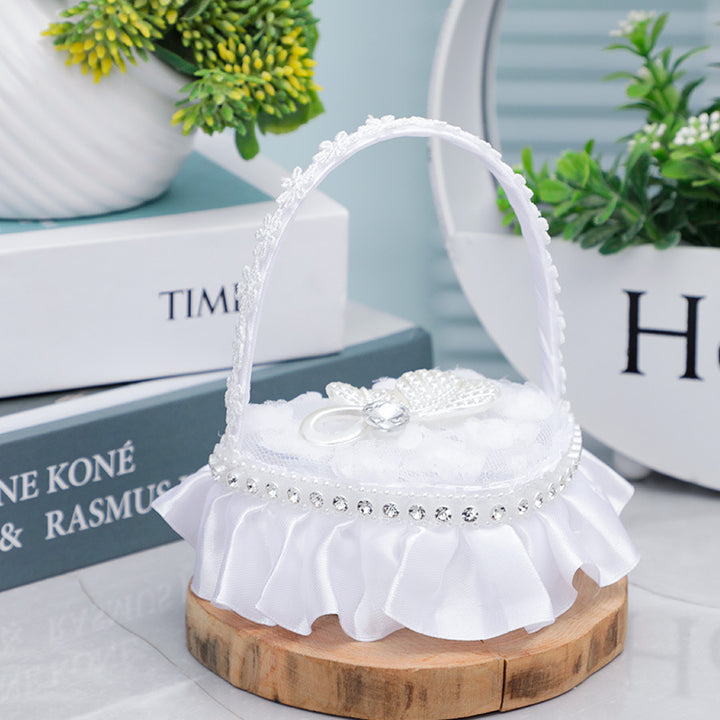 Wedding Ring Pillow For The Groom And Bride, Creative Portable, JZH-5961