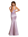 Sexy One Shoulder Simple Mermaid Soft Satin Long Bridesmaid Dresses Online