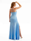 Flowy Criss Cross Back Spaghetti Straps Maxi Dress