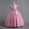 Flower Girls A-line Princess Dress with Bow for Wedding Kids Tutu Dress