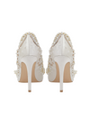 Pointed Toe Ivory Pearl Toe High Heel Bridal Wedding Shoes