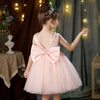 Flower Girls Simple A-line Princess Midi Dress for Wedding Kids Tutu Dress