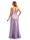 Fall Simple Sweetheart Satin Long Bridesmaid Dresses