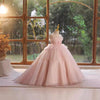 Flower Girls Pink Elegant A-line Princess Gown for Wedding Kids Tutu Dress