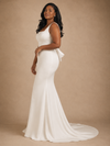 ChicSew Elegant Crepe Mermaid Square Neck Floor-Length Wedding Dress Online