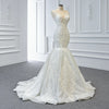 ChicSew Luxurious V-Neck Lace Applique Ball Gown Wedding Dress