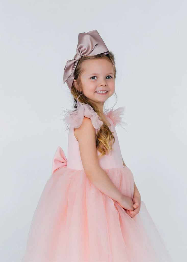 Girls Birthday Dress Flower Girl Dress Communion Gowns Princess Queen Birthday Party Dress for Cute Little Girl