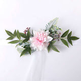 New Simulation Creative Korean Style Hotel Wedding Decoration Chair Back Flowers, CF17026