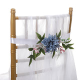 New Simulation Creative Korean Style Hotel Wedding Decoration Chair Back Flowers, CF17026