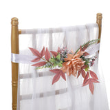New Simulation Creative Korean Style Hotel Wedding Decoration Chair Back Flowers, CF17026