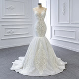 ChicSew Luxurious V-Neck Lace Applique Ball Gown Wedding Dress