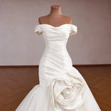 ChicSew Luxurious Satin Mermaid Wedding Dress
