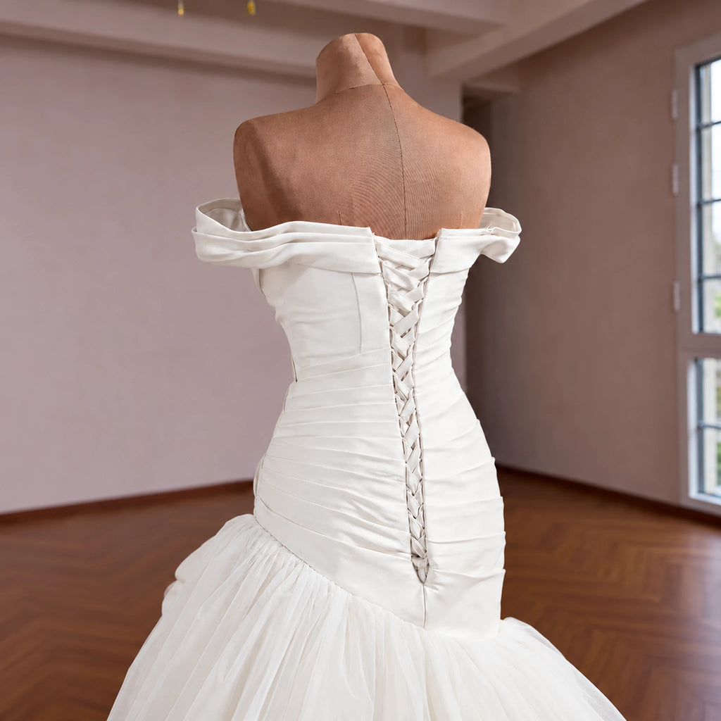 ChicSew Luxurious Satin Mermaid Wedding Dress