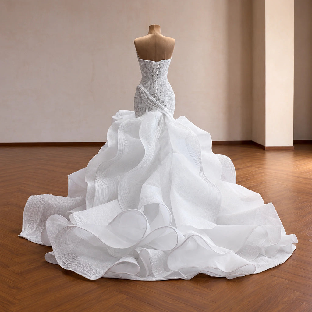 ChicSew Sweetheart Sequin Luxurious Wedding Dress