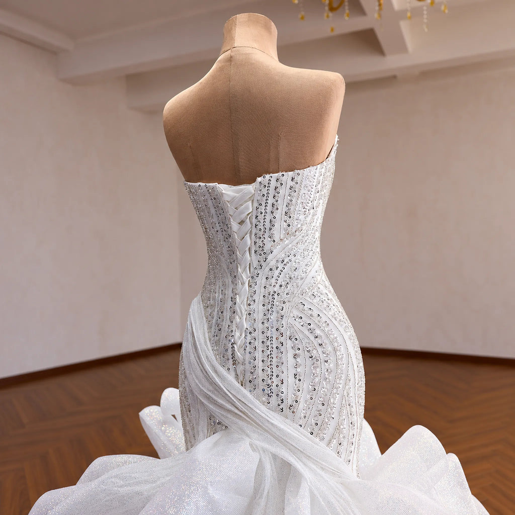 ChicSew Sweetheart Sequin Luxurious Wedding Dress