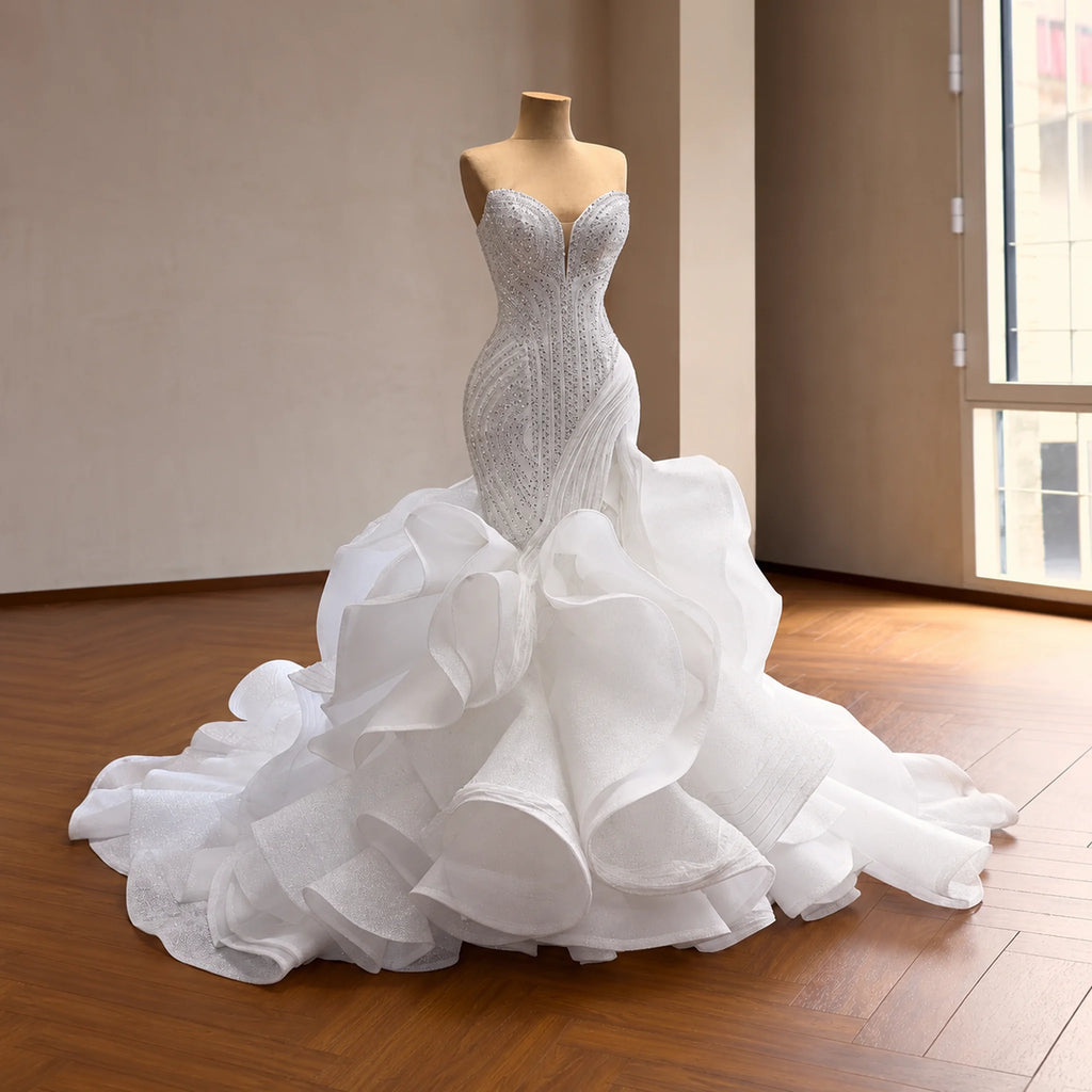 ChicSew Sweetheart Sequin Luxurious Wedding Dress