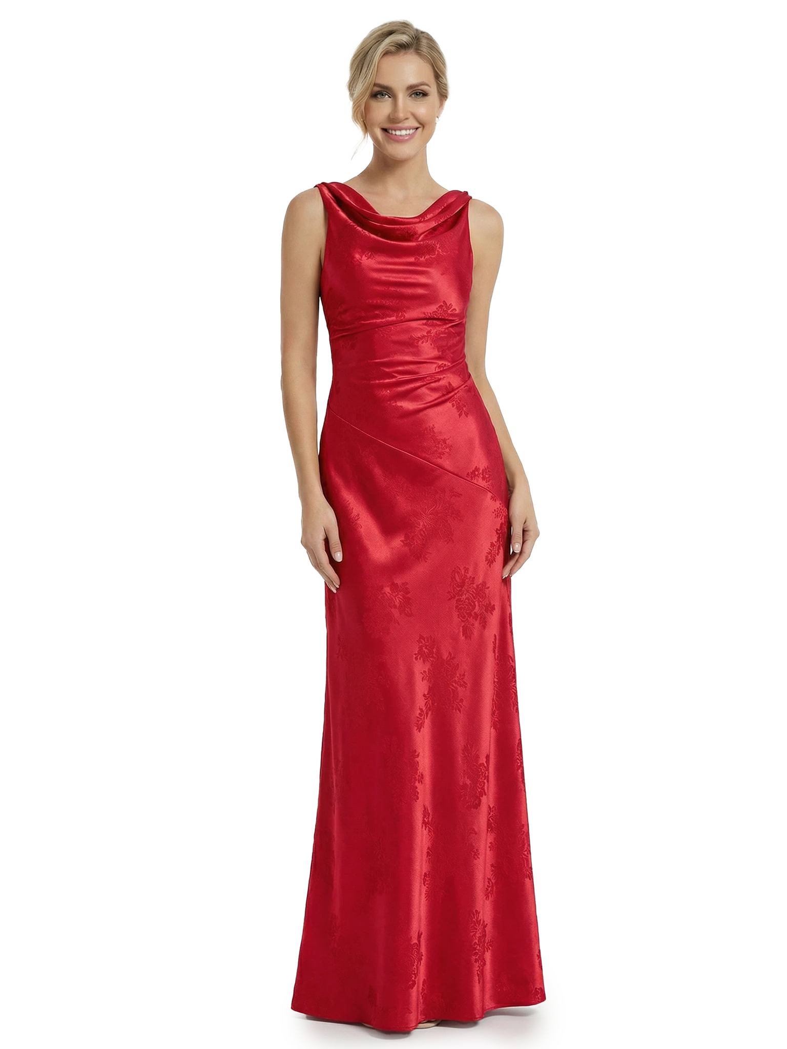 ChicSew Formal Dresses For Women Elegant Jacquard Satin Mermaid Long Formal Evening Dresses