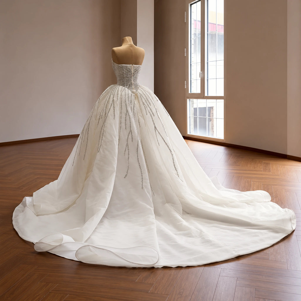 ChicSew Luxurious Sequin Ball Gown Wedding Dress