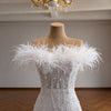 ChicSew Luxurious Off Shoulder Beaded Wedding Dress