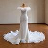ChicSew Luxurious Off Shoulder Beaded Wedding Dress