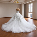 ChicSew Luxurious Strapless Beaded Wedding Dress