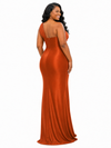 ChicSew Unique One Shoulder Soft Satin Mermaid Floor-Length Bridesmaid Dresses