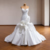 ChicSew Satin Ruching Mermaid Wedding Dress