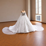 ChicSew Beaded Ball Gown Wedding Dress