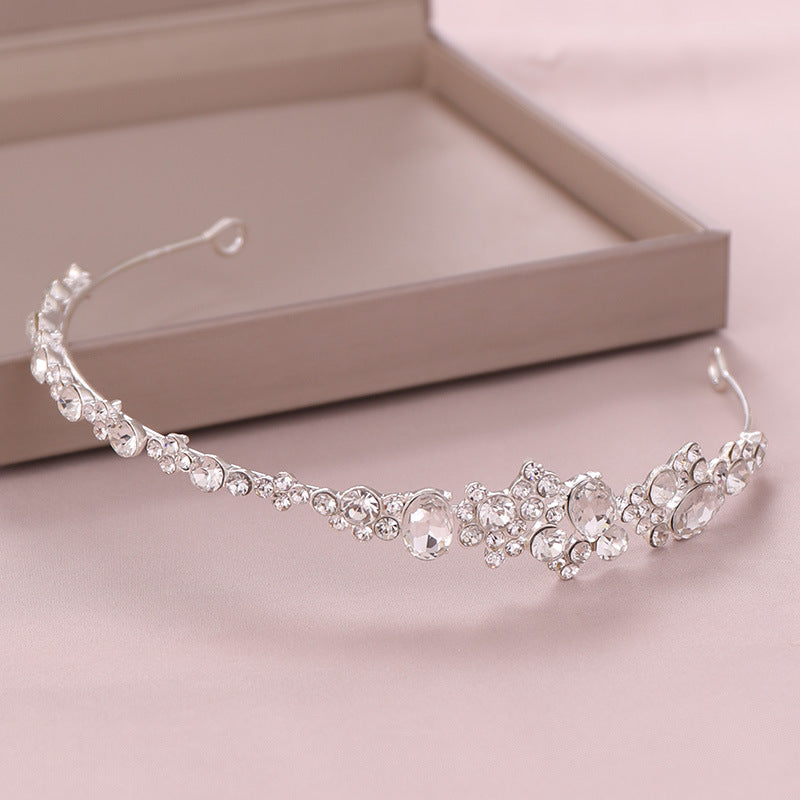 New Selling Rhinestones Hairband Crown Wedding Dress Accessories CN25