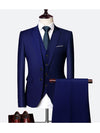 Dark Navy Mens Slim Fit Suit Tuxedo 3-Piece Suits CN442