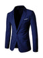 Dark Navy Men's Casual single Piece Suit Notch Lapel Flat Tuxedos CN526