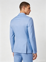 Classic 1 Piece Blue Men's Suit with Regular Fit and Sophisticated Peak Lapel