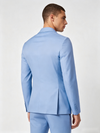 Classic 2 Piece Blue Men's Suit with Regular Fit and Sophisticated Peak Lapel