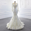 ChicSew Luxurious V-Neck Lace Applique Ball Gown Wedding Dress With Overskirt