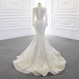 ChicSew Luxurious V-Neck Lace Applique Ball Gown Wedding Dress With Overskirt