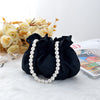 Cute pearl satin handbag small handbag bag party bag dress bag