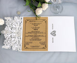Hot Selling Wedding Greeting Card, Hollow Out Holiday Invitation Letter, HK-94
