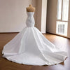 ChicSew Satin Ruching Mermaid Wedding Dress