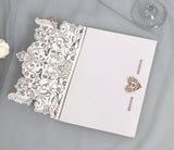 Hot Selling Wedding Greeting Card, Hollow Out Holiday Invitation Letter, HK-94