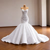 ChicSew Satin Ruching Mermaid Wedding Dress