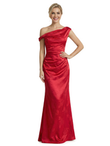 ChicSew Formal Dresses For Women Elegant Jacquard Satin Off Shoulder Mermaid Long Formal Evening Dresses