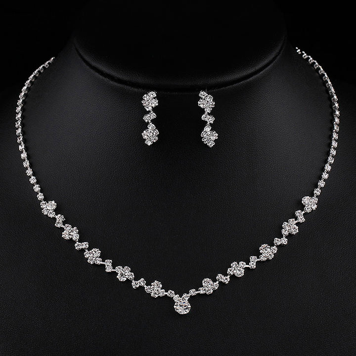 Flash Diamond Tassel Necklace Luxury Dress Accessories Dinner Clavicle Necklace CN161