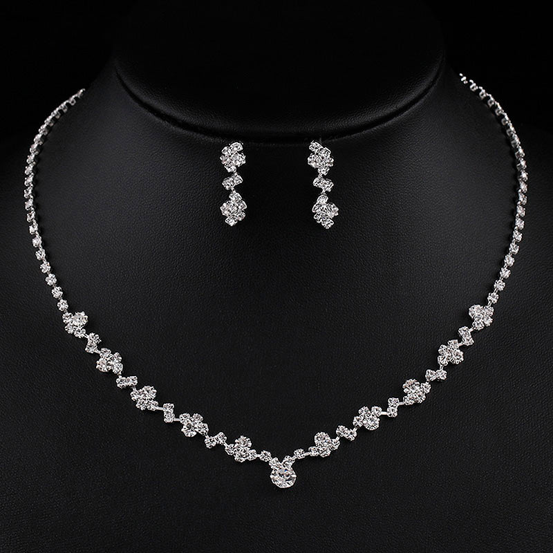 Flash Diamond Tassel Necklace Luxury Dress Accessories Dinner Clavicle Necklace CN161