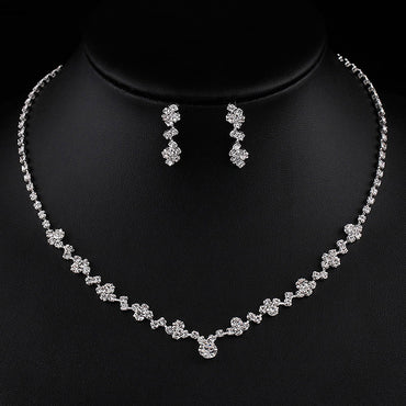 Flash Diamond Tassel Necklace Luxury Dress Accessories Dinner Clavicle Necklace CN161