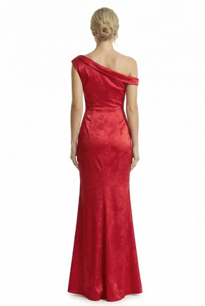 ChicSew Formal Dresses For Women Elegant Jacquard Satin Off Shoulder Mermaid Long Formal Evening Dresses