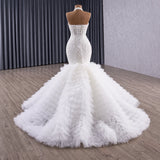 ChicSew Luxurious Beaded Halter Wedding Dress