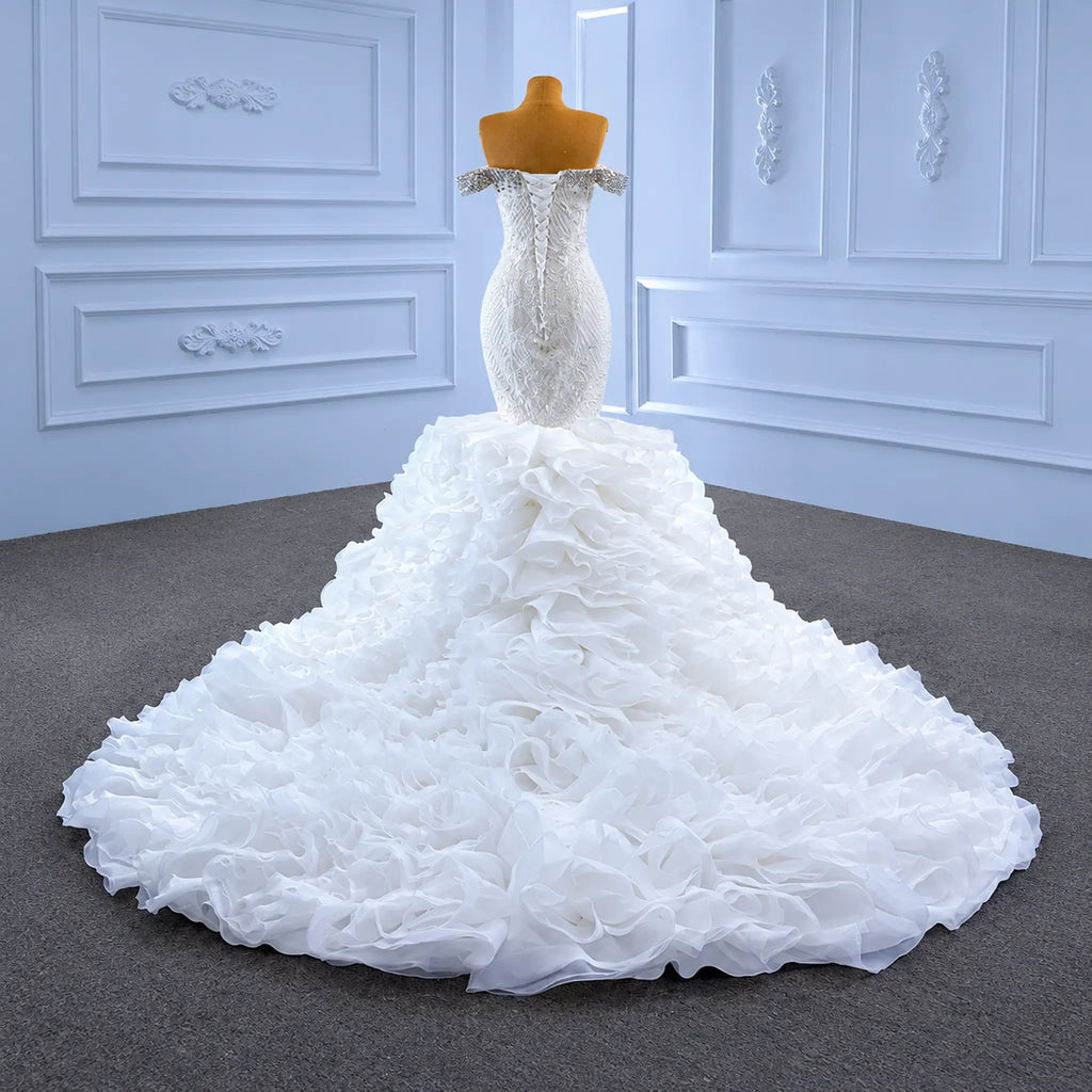 ChicSew Luxurious Rhinestone Beaded Wedding Dress